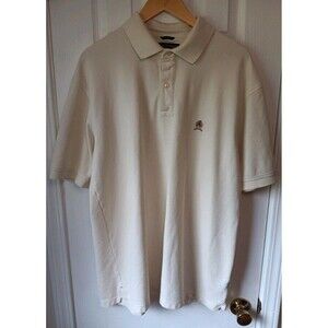 Men's Tommy Hilfiger Cream Polo Short Short Sleeve XL